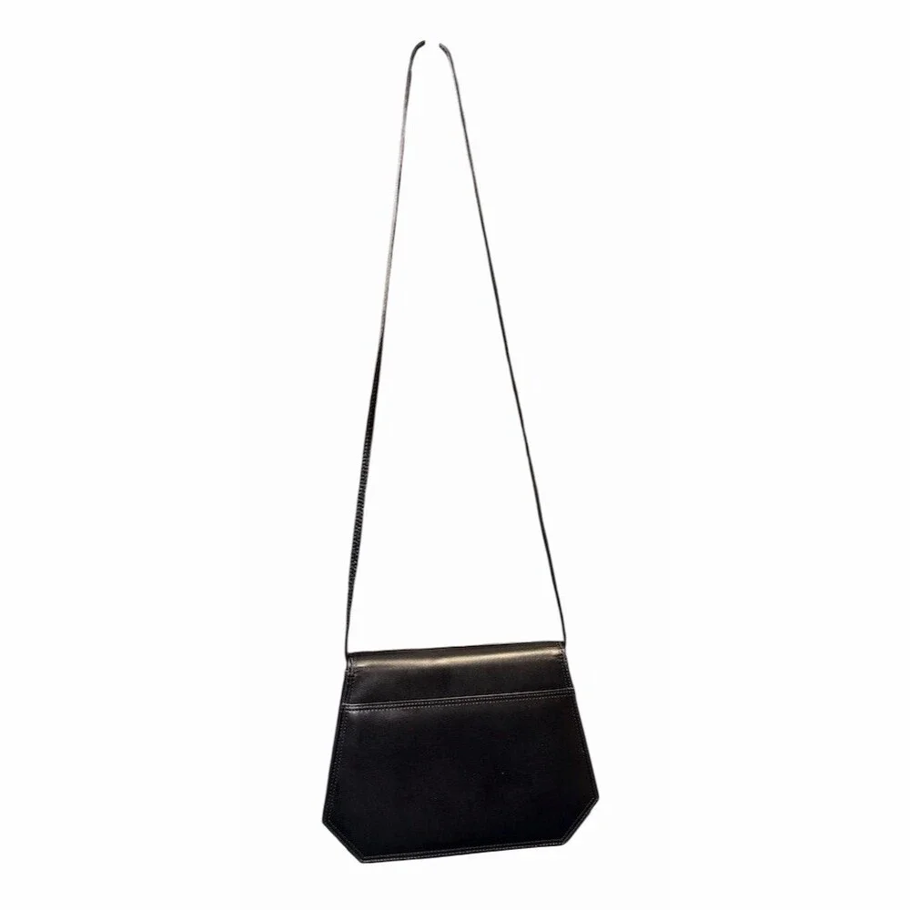 Jay Herbert Vintage Black Crossbody Shoulder Bag Envelope Flap
